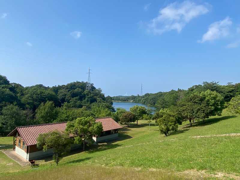 菰沢公園オートキャンプ場遠景